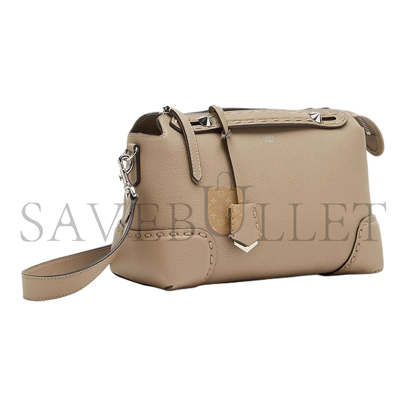 F**di by the way leather medium selleria bag dove gray 8bl146arbbf04y9 (27*15*13cm)